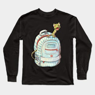 Lizard in Backpack Long Sleeve T-Shirt